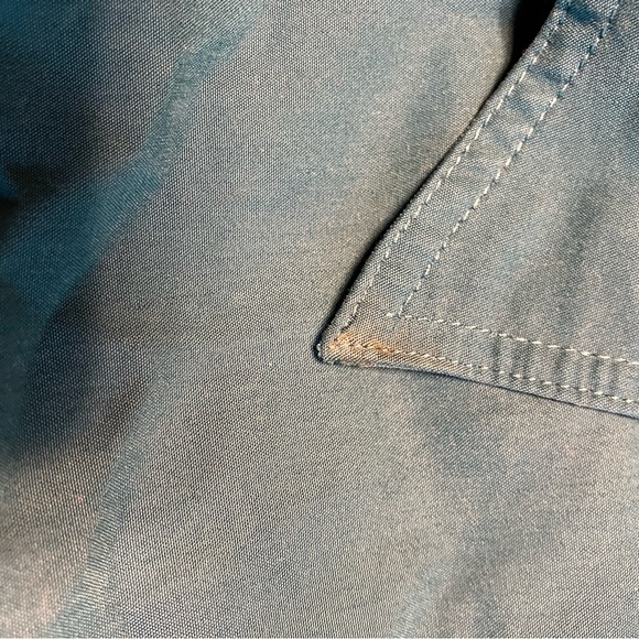 Liz Claiborne Y2K Teal 3/4 Sleeve Button Down Blouse - Picture 3 of 6